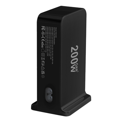 200W GaN Charger US Charger Block USBC Charging Station 4 Type C 2 USB a With Powerful PD 100W Type C Port Super Fast Charging