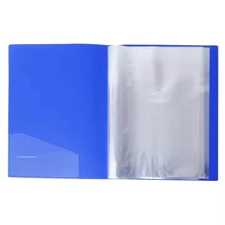 Office School File Organizer Durable Water-proof pp 20 clear Pockets A4 Size Plastic Display Pocket File Binder