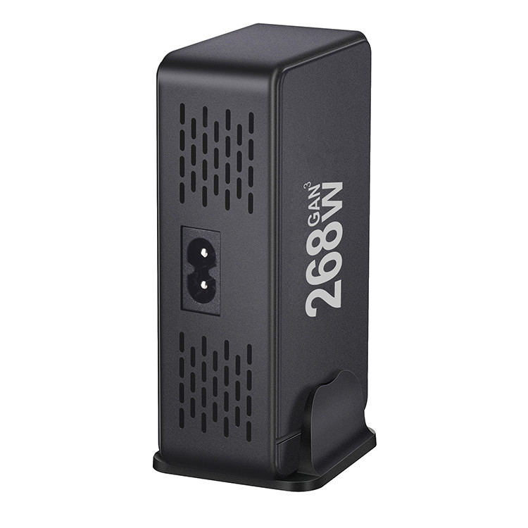 268w Gan Multi-ports Usb Type C Fast Charger Adapter Multiple Ports Pd Qc4.0 Desktop Fast Charger Mobile Phone Charger