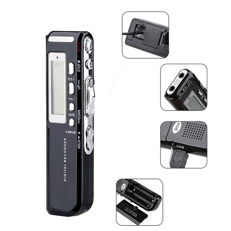 Smartphone Voice Recorder With USB Interface Metal Music Smart Features Wav Mp3 Telephone Call Recording iPhone Voice Activated