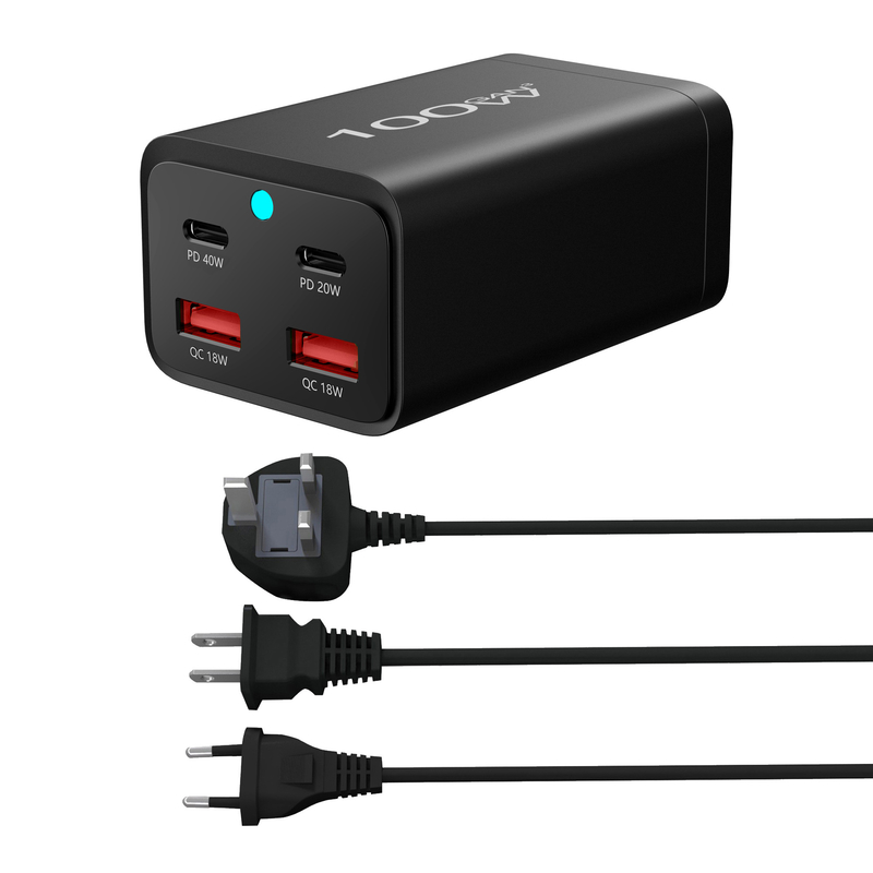 XZH 100W GAN PD Power Adapter Travel Quick Charger International Universal Travel Adapter Type-c for Laptop