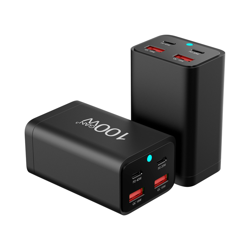 XZH 100W GAN PD Power Adapter Travel Quick Charger International Universal Travel Adapter Type-c for Laptop