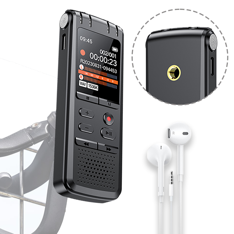 2025 Denoise with 4/1 Interface, 9248 Hours Recording, Audio Recording Device Voice Activated Dictaphone Digital Voice Recorder