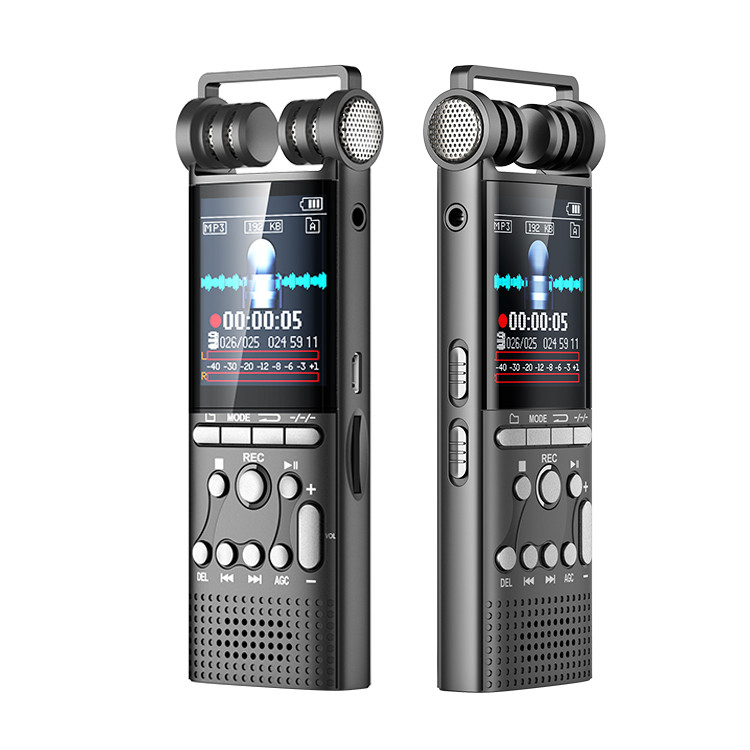 Professional Mini Audio Recorder X26 Voice Activated Digital Voice Recorder Microphones Noise Reduction Multi-language Menu