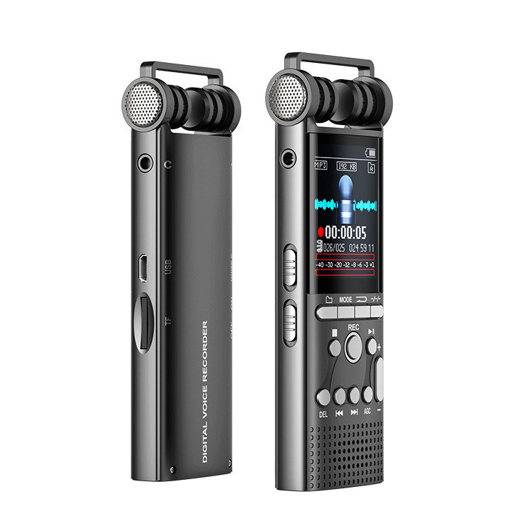 Professional Mini Audio Recorder X26 Voice Activated Digital Voice Recorder Microphones Noise Reduction Multi-language Menu