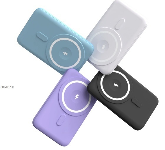 Custom 10000mah Portable Bank Power Powerbank Type C Output Fast Charging Power Banks Wireless Magnetic Power Bank