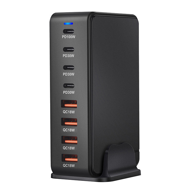 Superior Safety 240W GaN Fast Charger 8 in 1 USB C Charging Station Hub Block Multiple Devices