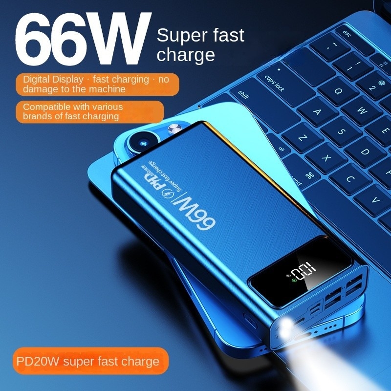 80000mAh Power Bank Portable Phone Charger Fast Digital Display Polymer Battery Bank Power Charger for iPhone Bank Power