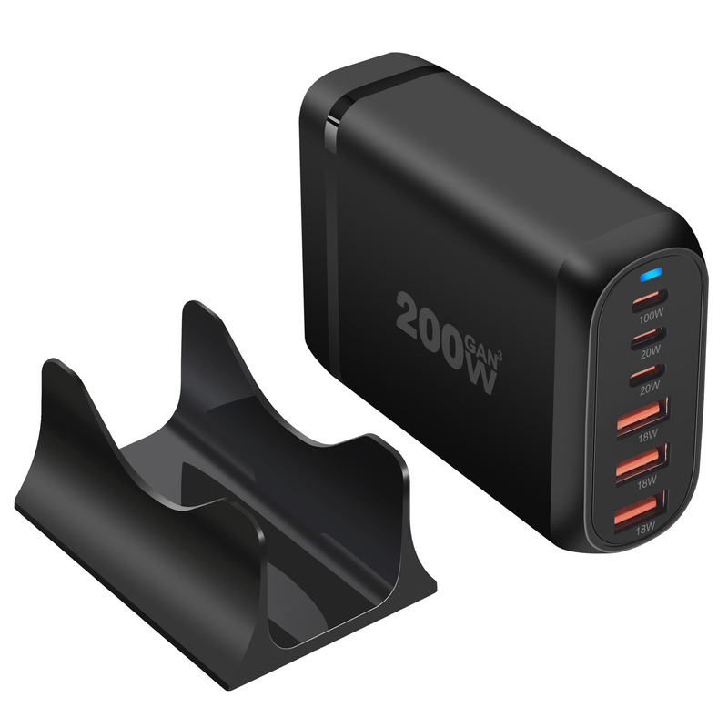 XZH Factory 200W USB C Mobile Phone PD 100W Fast Charging Station Charger Type C Adapter for Mobile Phone Samsung Xiaomi