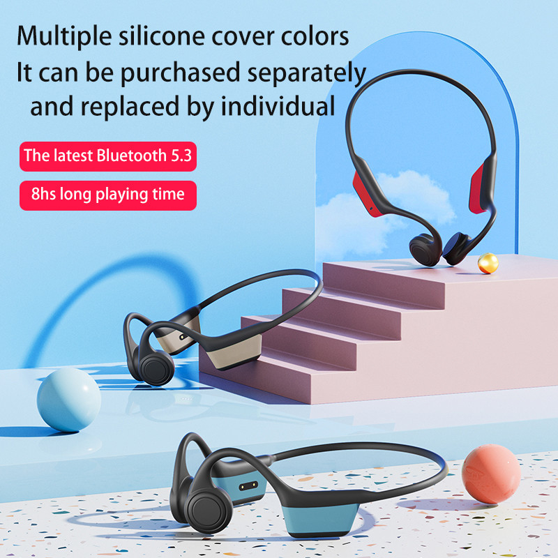 Wireless Earbuds Running Headset Bone Conduction Headphones Bluetooth Headphones With Microphone for Running Cycling Driving