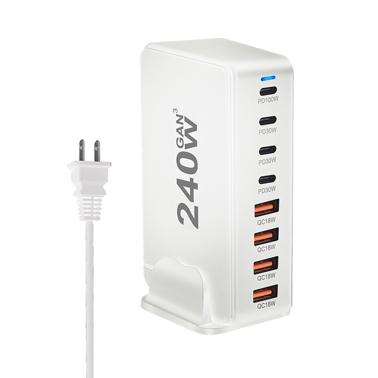 4Type-C and 4USB a High Powder USB C 240W Charger Power Strip Adapter Compatible for I Phone Cell Phones & Accessories