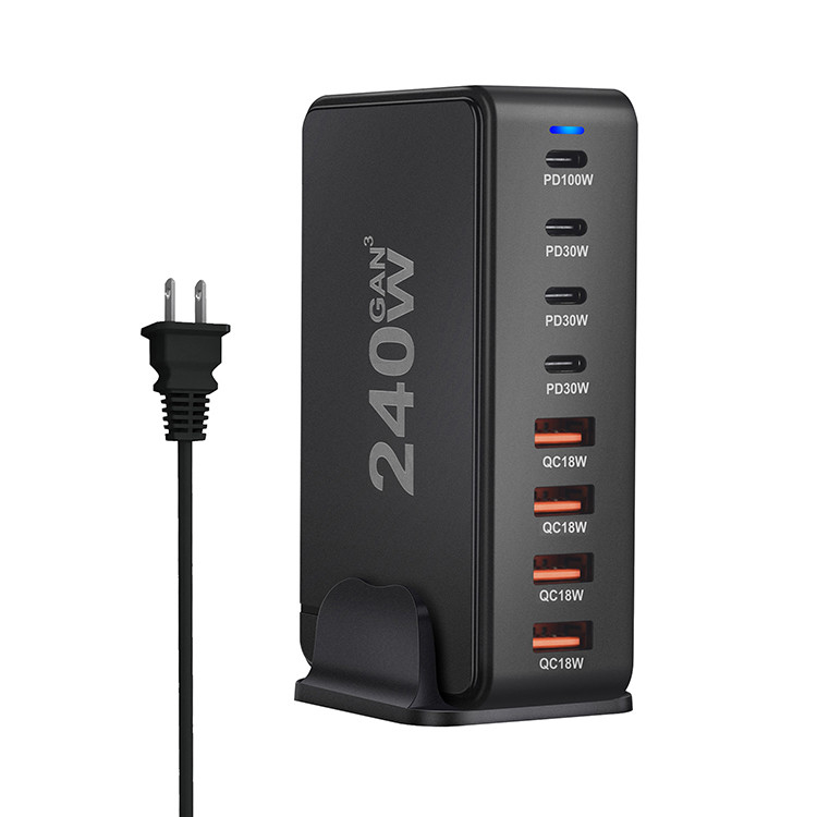 4Type-C and 4USB a High Powder USB C 240W Charger Power Strip Adapter Compatible for I Phone Cell Phones & Accessories