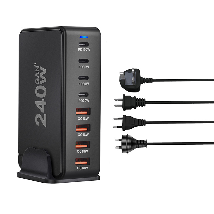 4Type-C and 4USB a High Powder USB C 240W Charger Power Strip Adapter Compatible for I Phone Cell Phones & Accessories