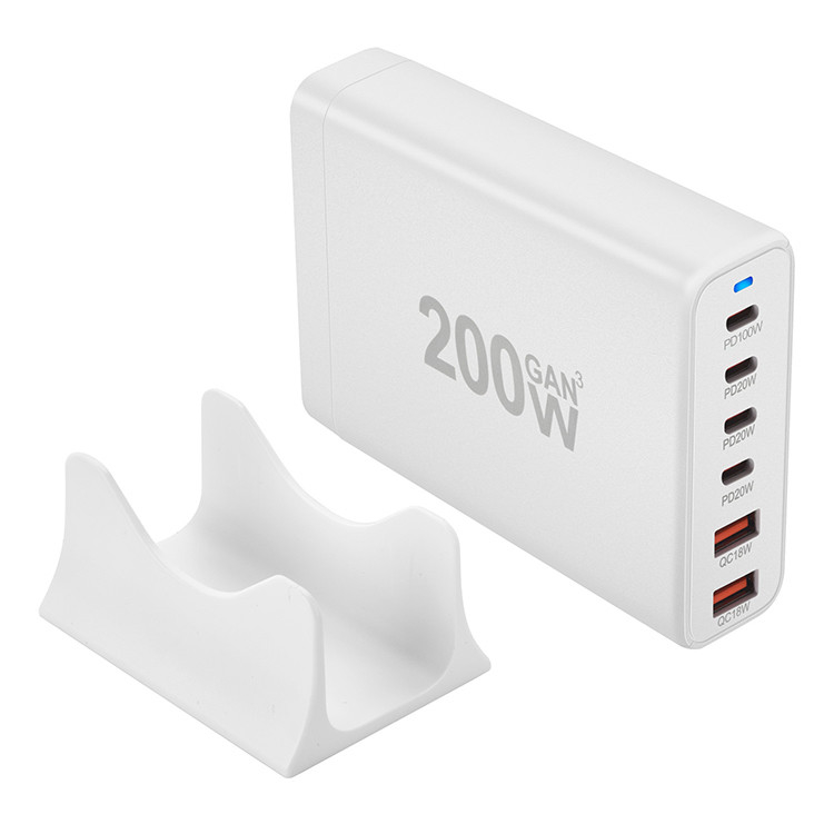 Quick Charge 200W Type C USB C Charger Charging Beast for Power Six Devices at Once