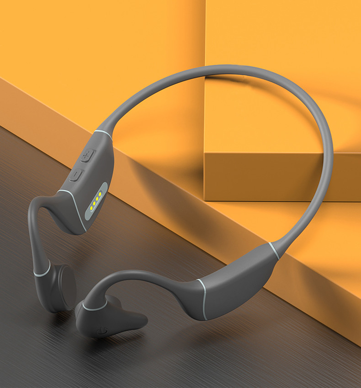Swan-like Elegant Curves Design Bone Conduction Headphones Swimming Headphones with bluetooth Media Player