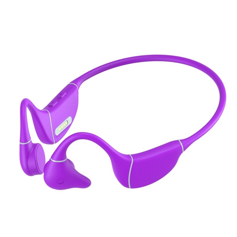Swan-like Elegant Curves Design Bone Conduction Headphones Swimming Headphones with bluetooth Media Player