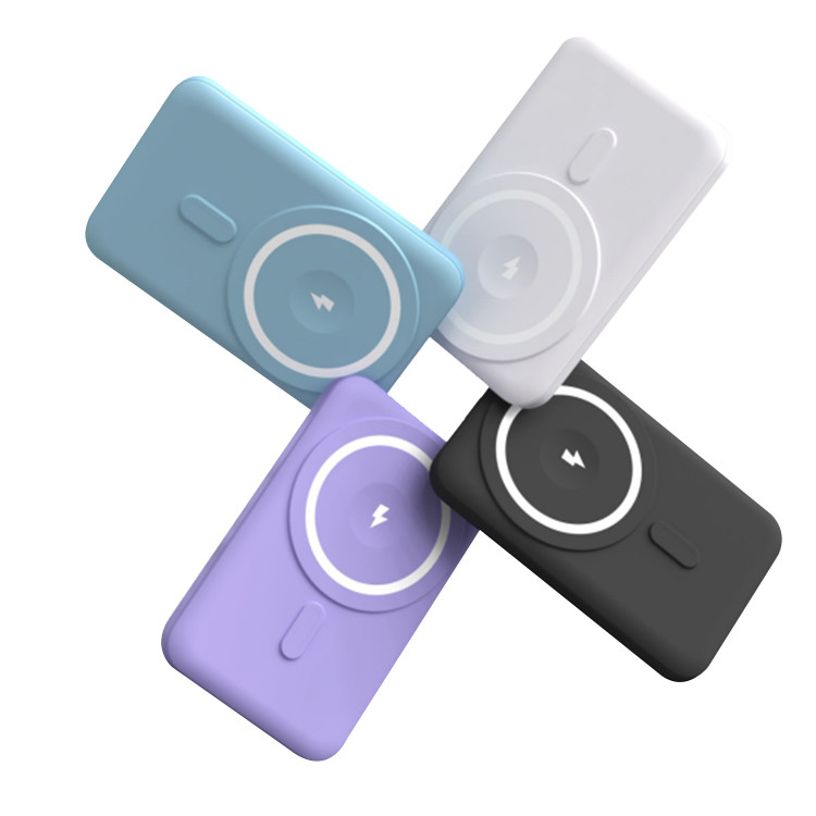 Factory Wholesale Hot Sale 10000 Mah Abs Mini Portable Charger Slim Cell Phone Magnetic Suck Power Bank